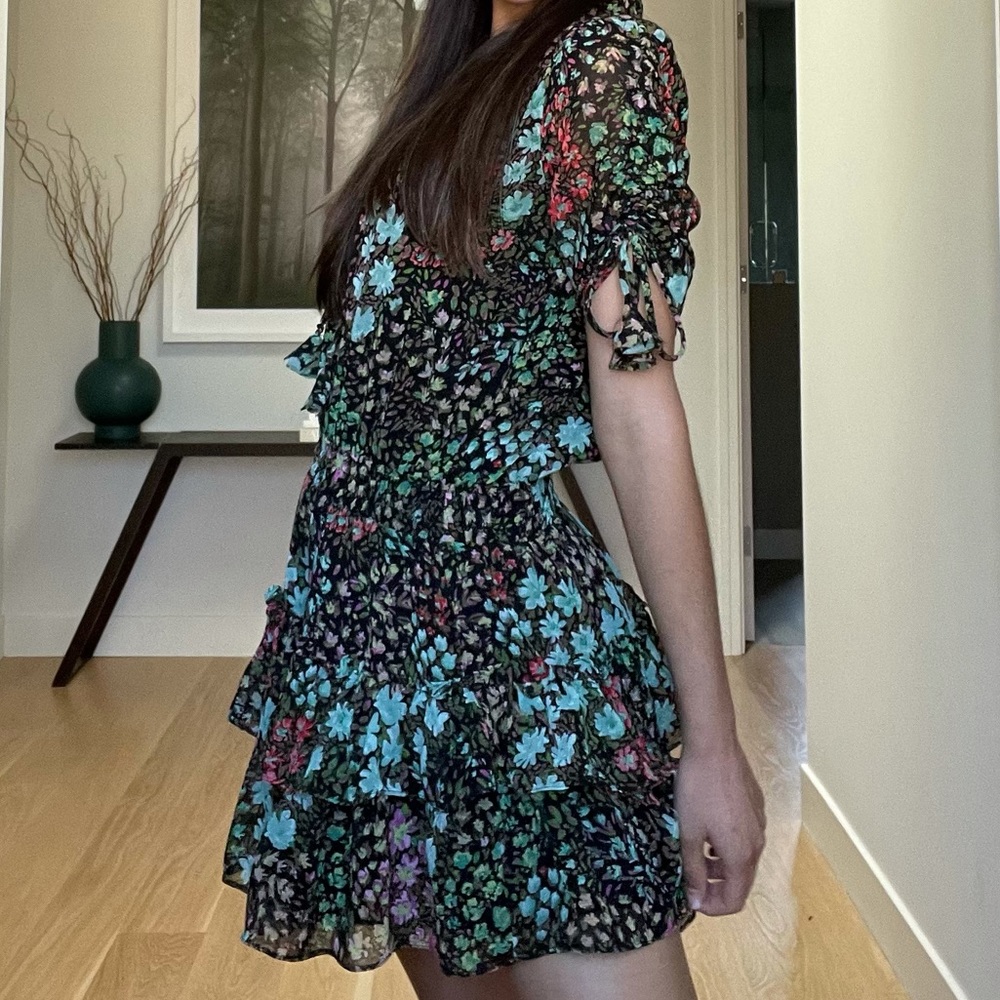 Skylar + Madison Black Floral Mini Dress